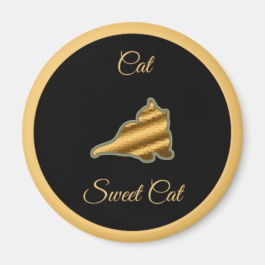 Aimant Chat sucré (Devant)