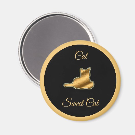 Aimant Chat sucré (Recto/Verso)