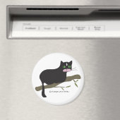 Aimant Chat sur une branche (In Situ (Lave-vaisselle))