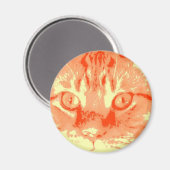 Aimant Chat Tabby Orange (Recto/Verso)