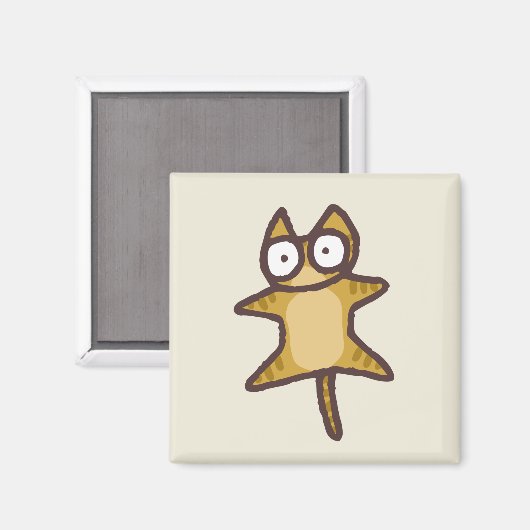 Aimant Chat Tabby Rouge (Recto/Verso)