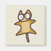 Aimant Chat Tabby Rouge (Devant)