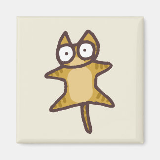 Aimant Chat Tabby Rouge