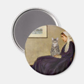 Aimant CHAT (Tigré 1) - La Mère de Whistler (Recto/Verso)
