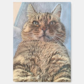 Aimant Chat Tigre Majestueux (Recto)