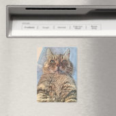 Aimant Chat Tigre Majestueux (In Situ (Lave-vaisselle))