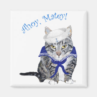 Aimant Chat tigré marin