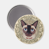Aimant Chat Tonkinois (Recto/Verso)