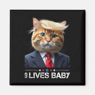 Aimant Chat Trump 9 Vies Par Drôle Vote Pour Trump Chats