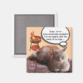 AIMANT CHAT TURQUE EN MÉDITATION TRANSCENDENTALE (Recto/Verso)