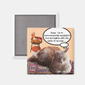AIMANT CHAT TURQUE EN MÉDITATION TRANSCENDENTALE (Recto/Verso)