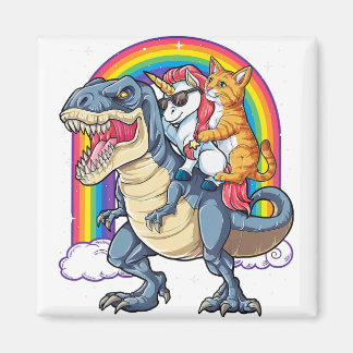 Aimant Chat Unicorn Dinosaur T rex Kitten Amant