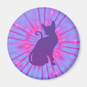 Aimant Chat Violet