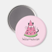 Aimant Chat Watermelon Cute Kid's (Recto/Verso)