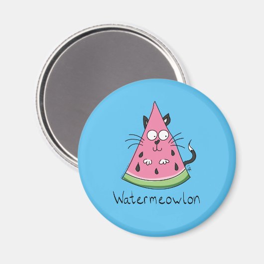 Aimant Chat Watermelon Cute Kid's (Recto/Verso)
