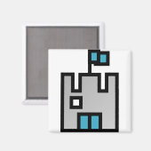 Aimant Château Bleu (Recto/Verso)