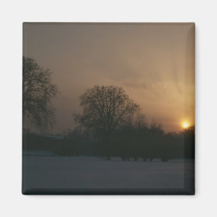 Aimant Château Charlottenhof, coucher du soleil