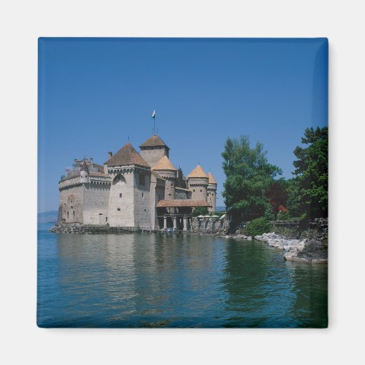 Aimant Chateau Chillon, Lac Léman, Canton de Vaud, (Devant)