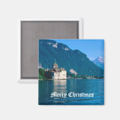 Aimant Château Chinon, au bord du lac Léman 2 (Recto/Verso)