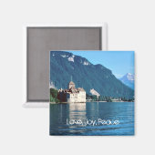 Aimant Château Chinon, au bord du lac Léman 5 (Recto/Verso)