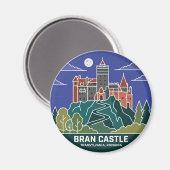 Aimant Château de Bran Roumanie (Recto/Verso)