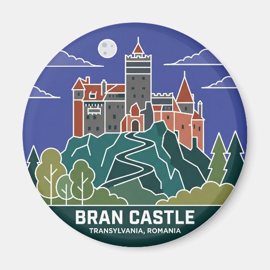 Aimant Château de Bran Roumanie (Devant)
