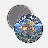 Aimant Château de Bran Roumanie (Recto/Verso)