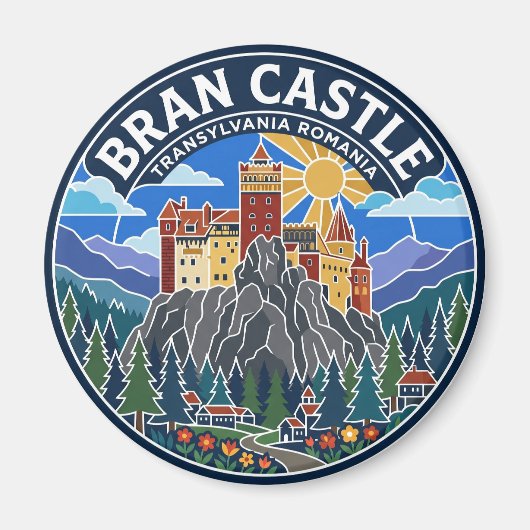 Aimant Château de Bran Roumanie (Devant)