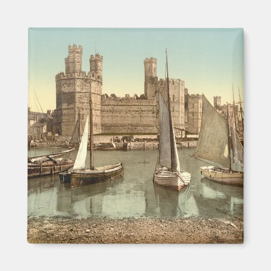 Aimant Château de Caernarfon II, Galles (Devant)