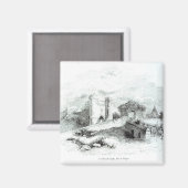 Aimant Château de Carisbrook, île de Wight (Recto/Verso)