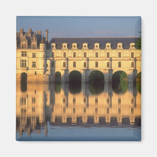 Aimant Château de Chenonceau, rivière Cher, Loir-et-Cher, (Devant)