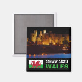 AIMANT CHÂTEAU DE CONWAY, WALES (Recto/Verso)