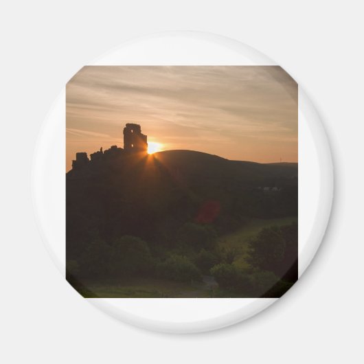 Aimant Château de Corfe Sunrise (Devant)