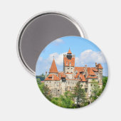 Aimant Château de Dracula en Transylvanie, Roumanie (Recto/Verso)