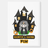 Aimant Château de Dracula Halloween mignon (Recto)