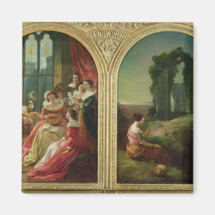 Aimant Château de Kenilworth - passé et présent, 1854