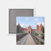 Aimant Château de l'île de Trakai - LITUANIE — (Recto/Verso)