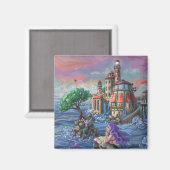Aimant Château de Mermaid (Recto/Verso)