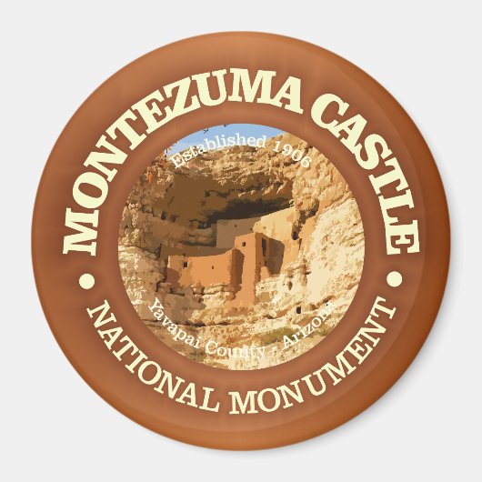 Aimant Château de Montezuma (NM) (Devant)