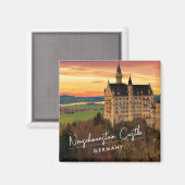 Aimant Château de Neuschwanstein Allemagne (Recto/Verso)