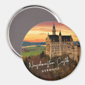 Aimant Château de Neuschwanstein Allemagne (Recto/Verso)