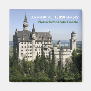 Aimant Château de Neuschwanstein Bavaria Voyage Frigo Mag