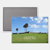 Aimant Château de San Marco St. Augustine, Floride (Recto/Verso)