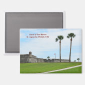Aimant Château de San Marcos St. Augustine, Floride (Recto/Verso)