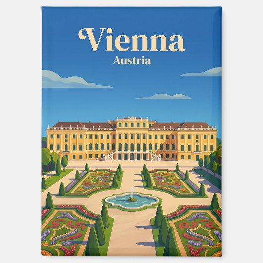 Aimant Château de Schönbrunn Autriche (Recto)