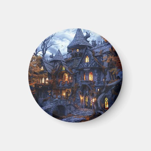 Aimant Château de Sorcière Halloween effrayant (Devant)