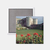 Aimant Château de Stirling, fleurs écossaises (Recto/Verso)