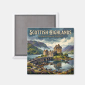Aimant Château d'Eilean Donan Écosse (Recto/Verso)