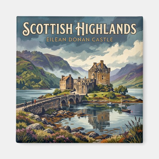 Aimant Château d'Eilean Donan Écosse (Devant)