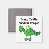 Aimant Château Dragon (Recto/Verso)